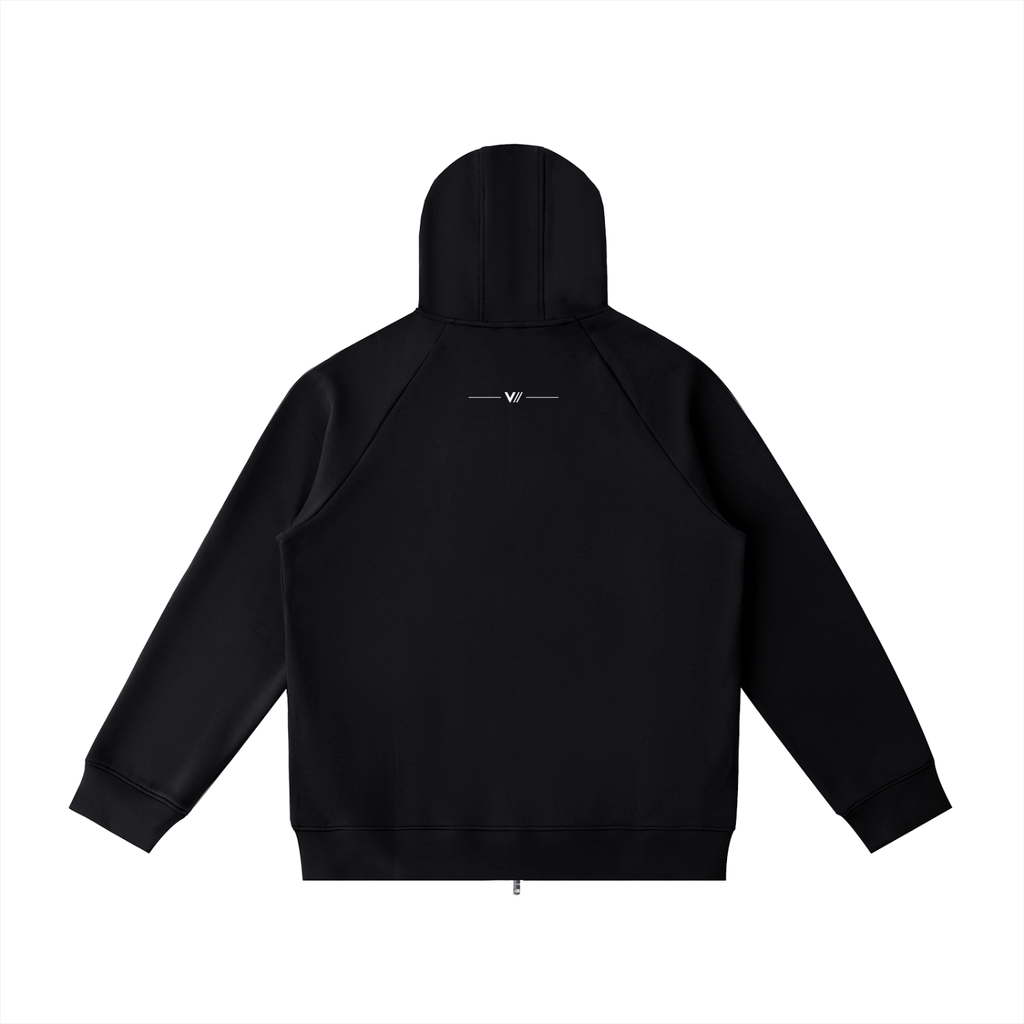 V// HEAVY Thick Raglan Sleeve Zip Hoodie - Unisex