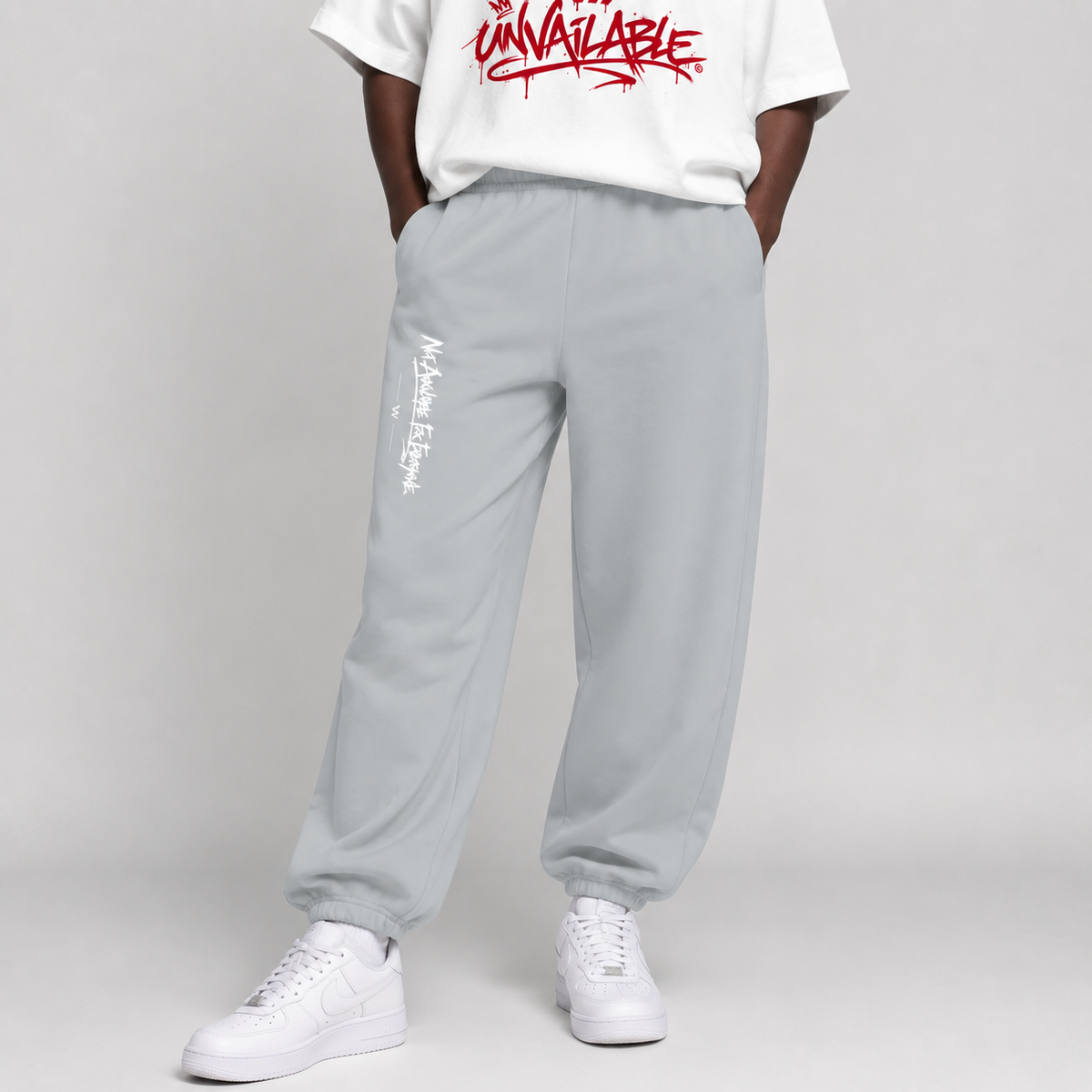 V// GETOUTHERE Oversize Fluffy Sweatpants - BESTSELLER