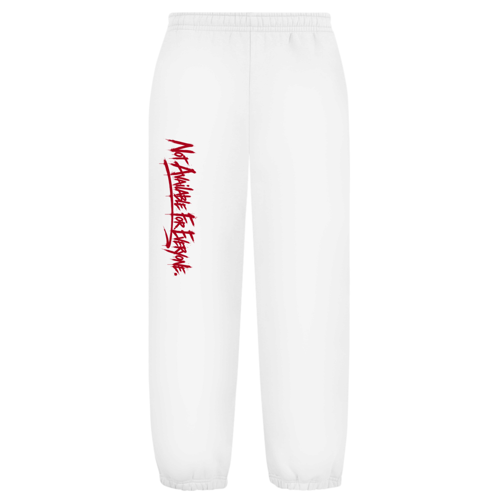 V// DROP Oversize Fluffy Sweatpants - UNVAILABLE RED PROD