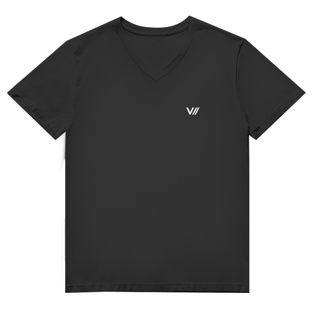 V// CHILL Herren Premium Bio V-Neck T-Shirt