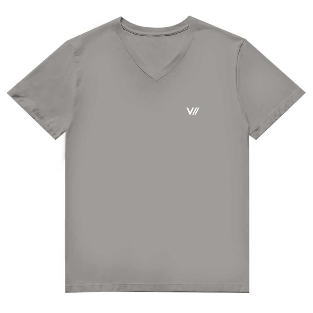 V// CHILL Herren Premium Bio V-Neck T-Shirt
