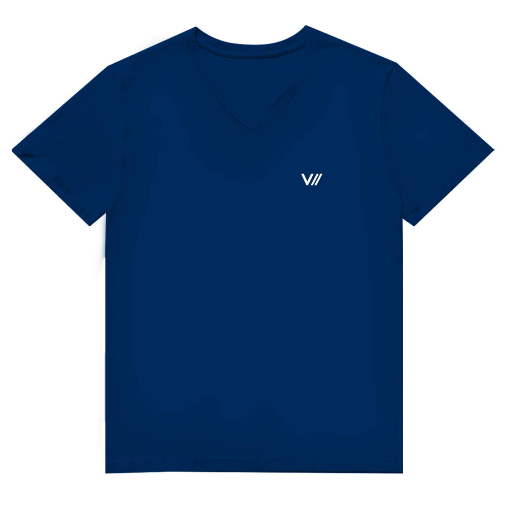 V// CHILL Herren Premium Bio V-Neck T-Shirt