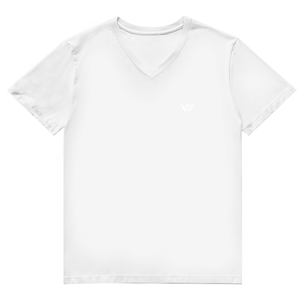 V// CHILL Herren Premium Bio V-Neck T-Shirt