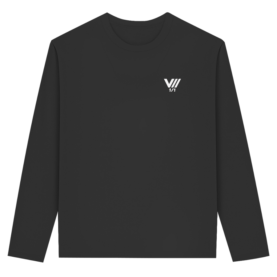 V// ONE OF ONE Longsleeve 100% Biobaumwolle BLACK EDITION