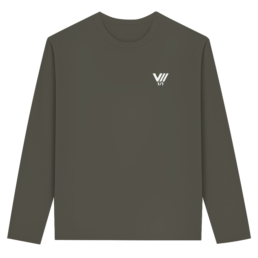 V// ONE OF ONE Longsleeve 100% Biobaumwolle BLACK EDITION