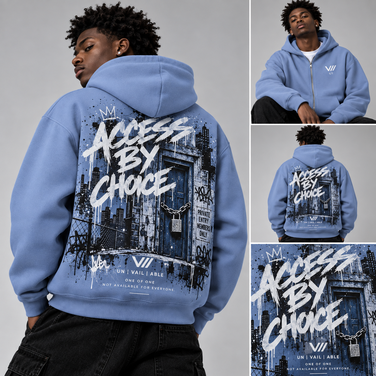 V// ONE OF ONE Fluffy Boxcut Zipper "ACCESS1"