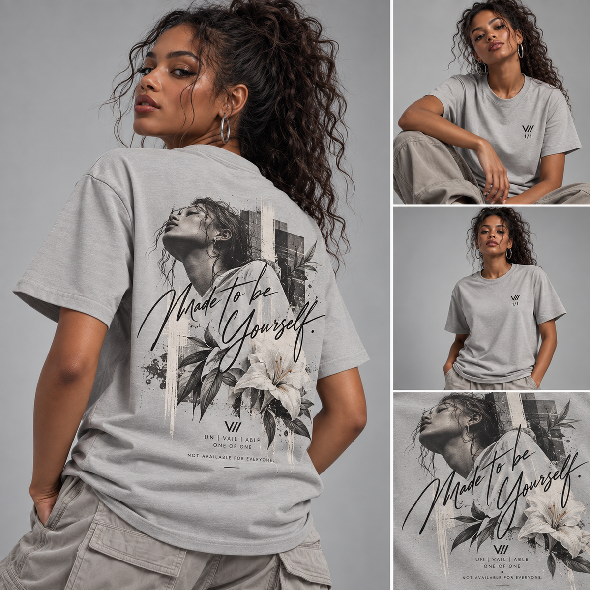 V// ONE OF ONE Premium Bio T-Shirt "MADETOBE1!