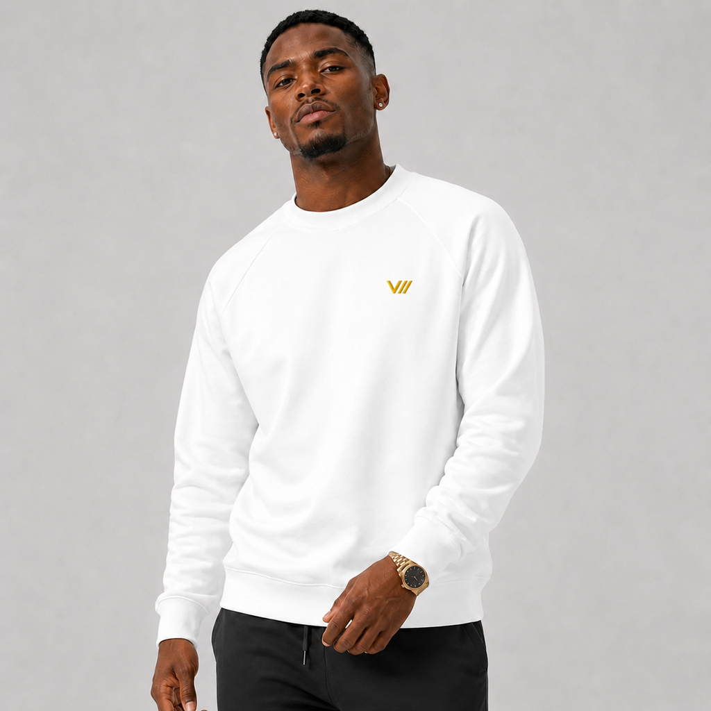 V// GOLD Bio-Organic-Raglan-Pullover - Unisex RARE BY NATURE