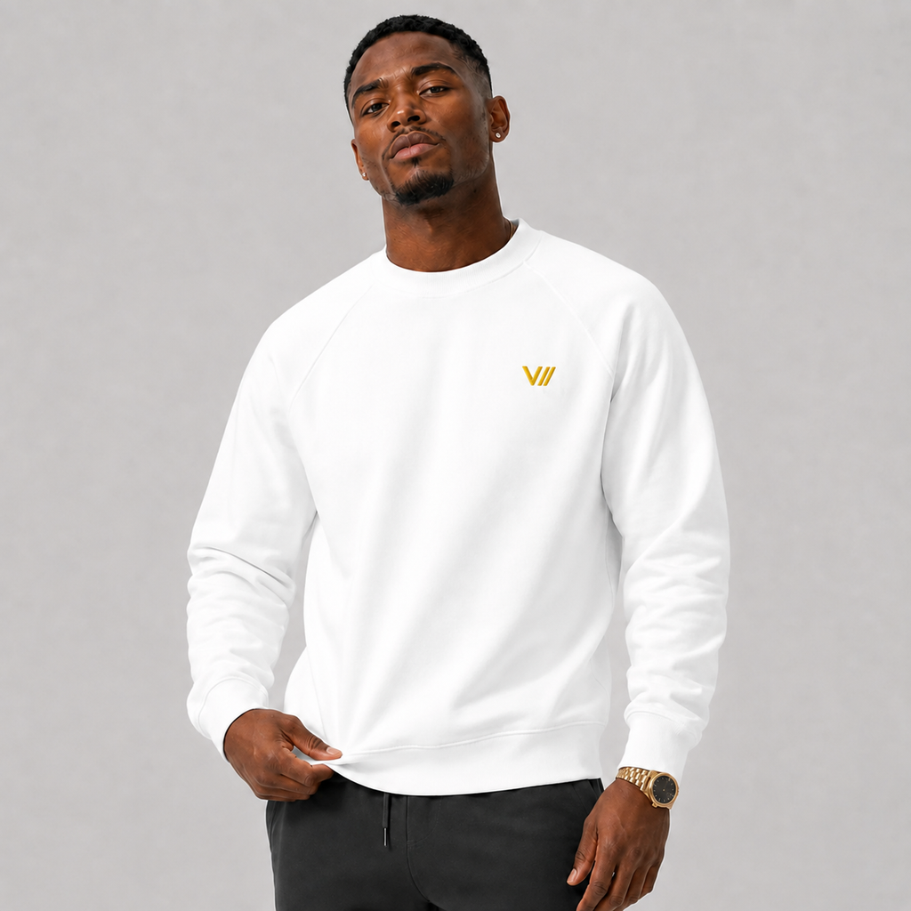 V// GOLD Bio-Organic-Raglan-Pullover - Unisex RARE BY NATURE