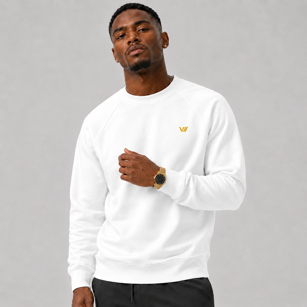 V// GOLD Bio-Organic-Raglan-Pullover - Unisex RARE BY NATURE