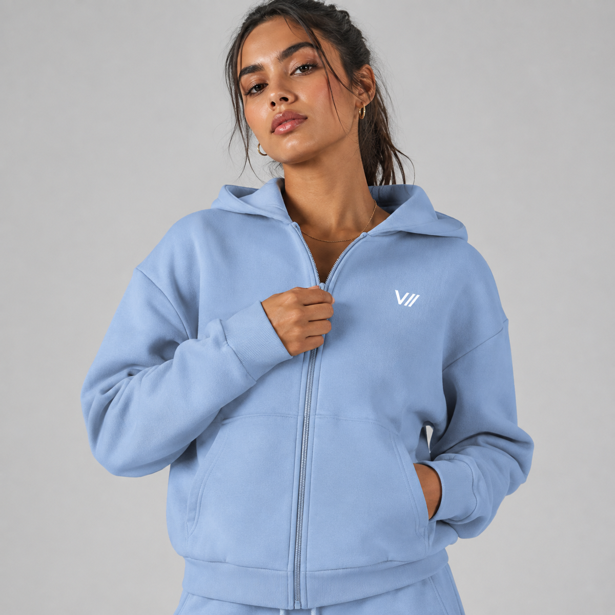 V// GETOUTHERE Oversize Zipper Hoodie