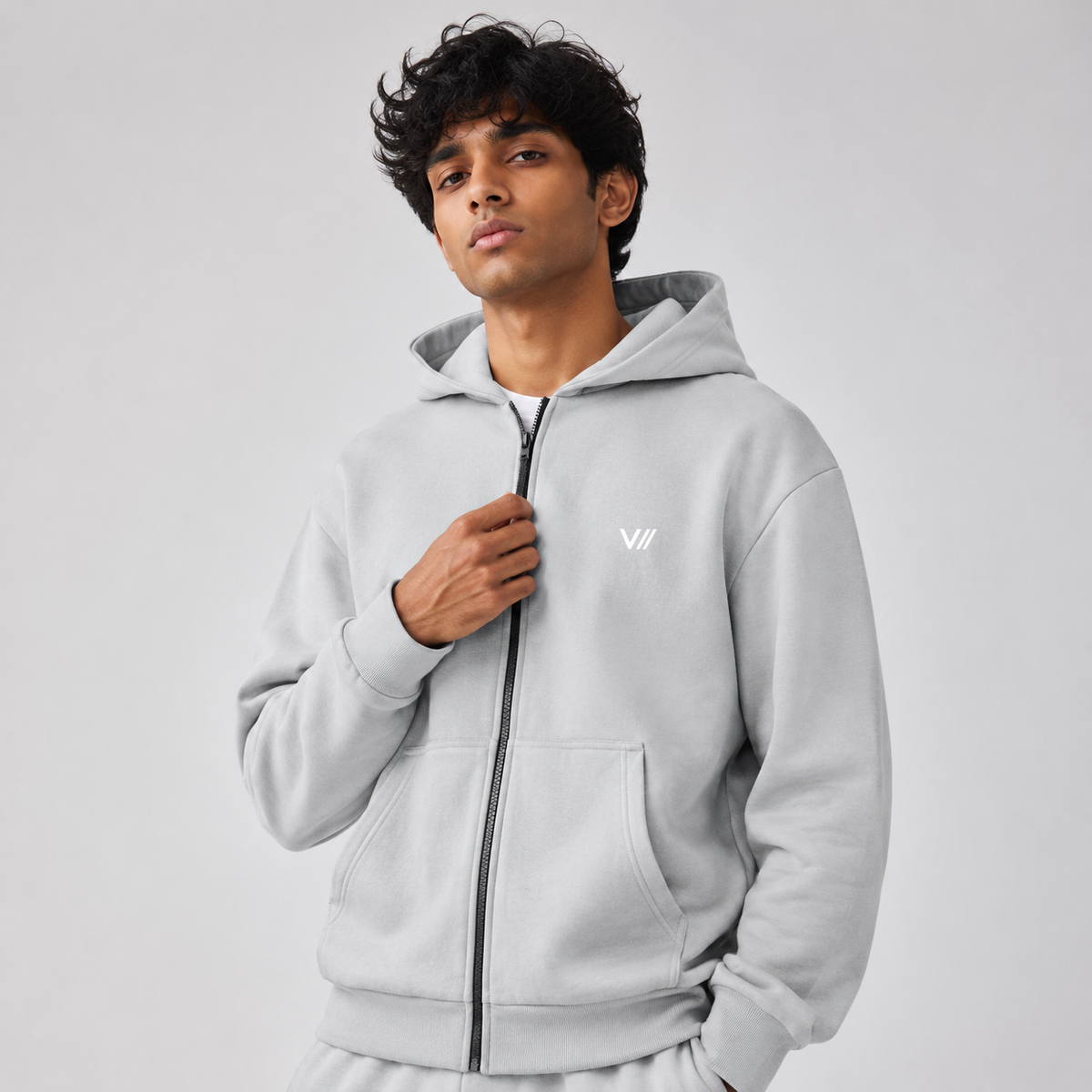 V// GETOUTHERE Oversize Zipper Hoodie