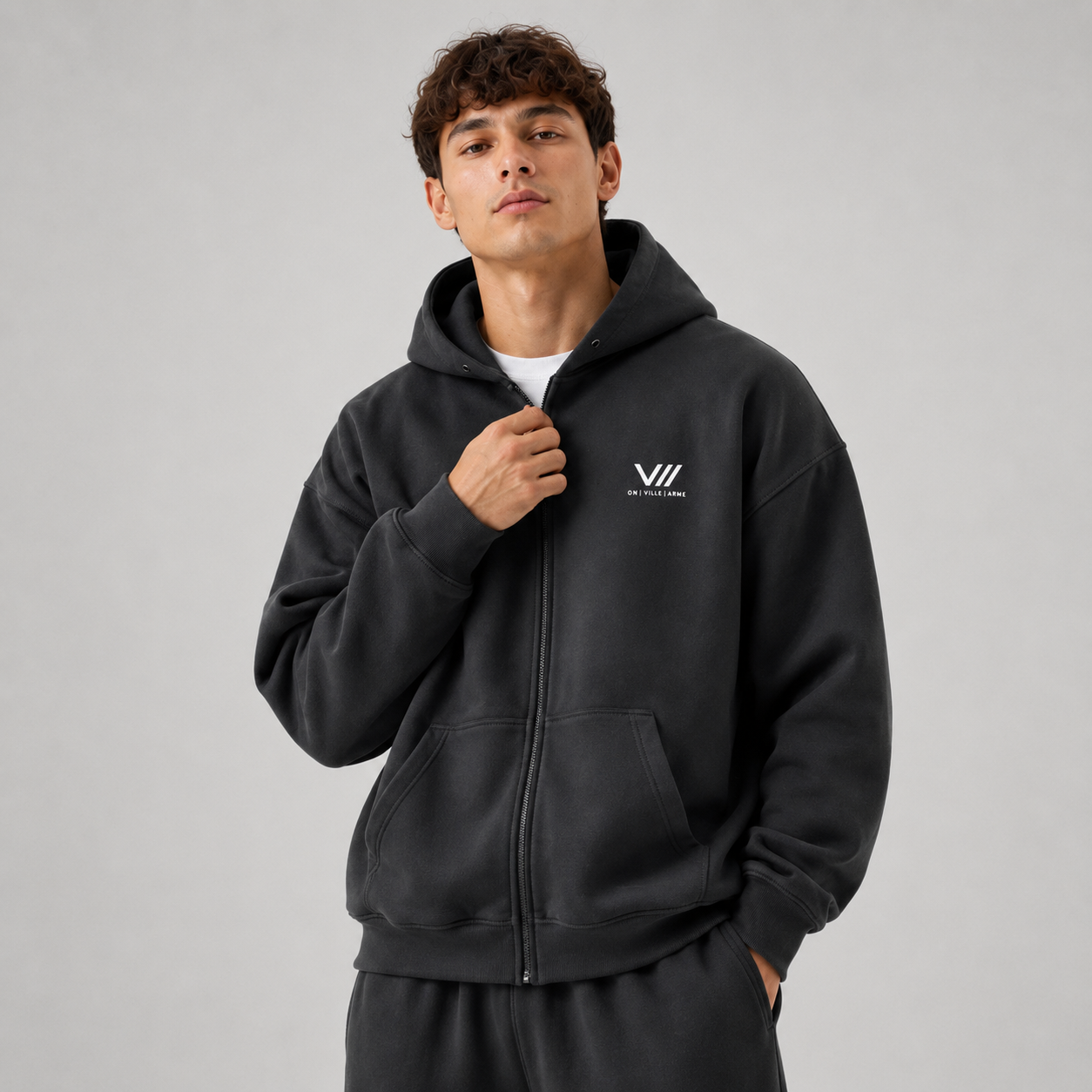 V// GETOUTHERE Heavyweight Zip-up  - Unisex