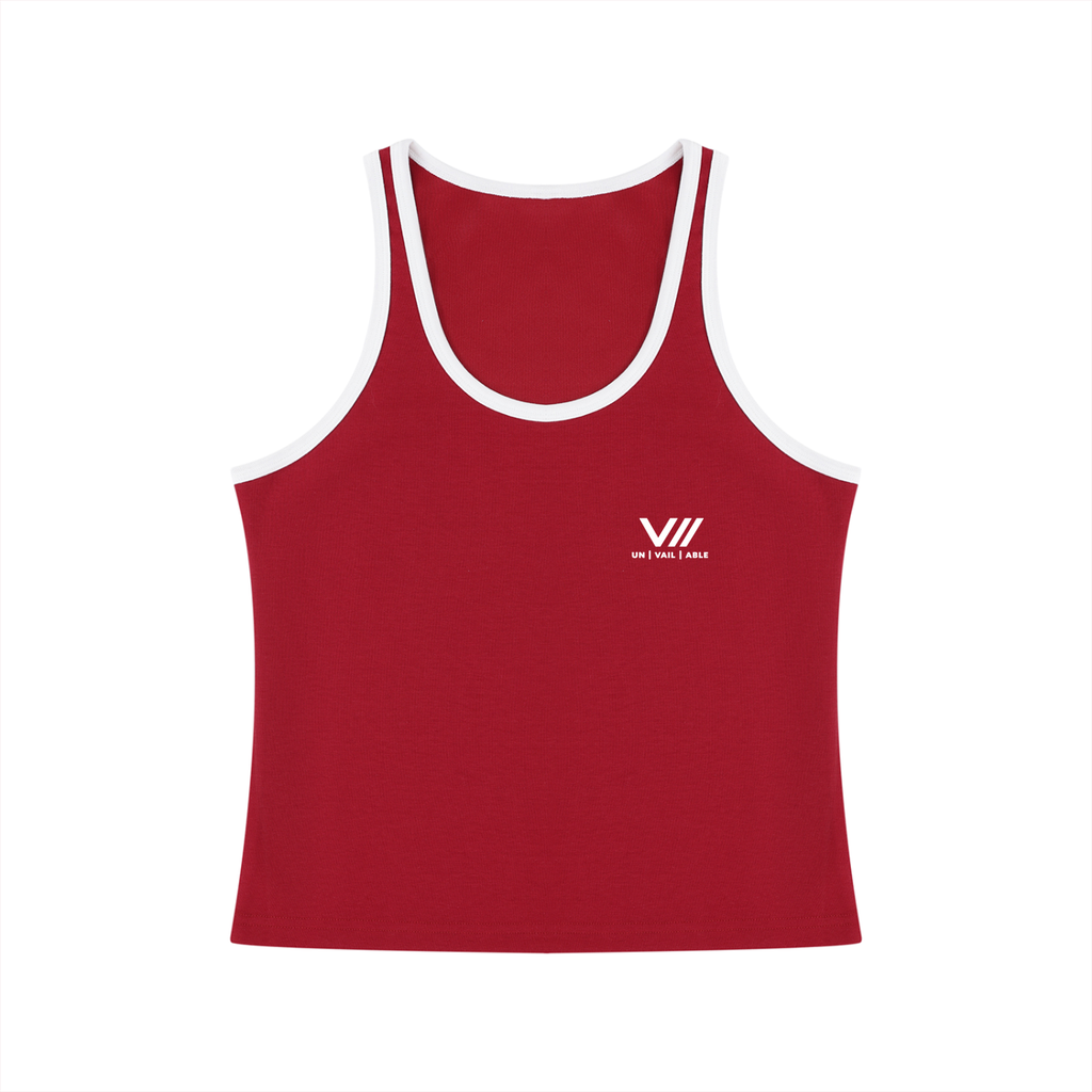 V// BLOCK Cropped Tank Top - Women