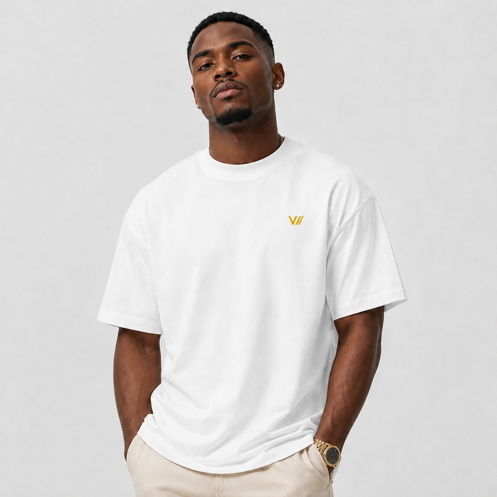 V// GOLD Bio-Organic-Oversized T-Shirt Unisex RARE BY NATURE