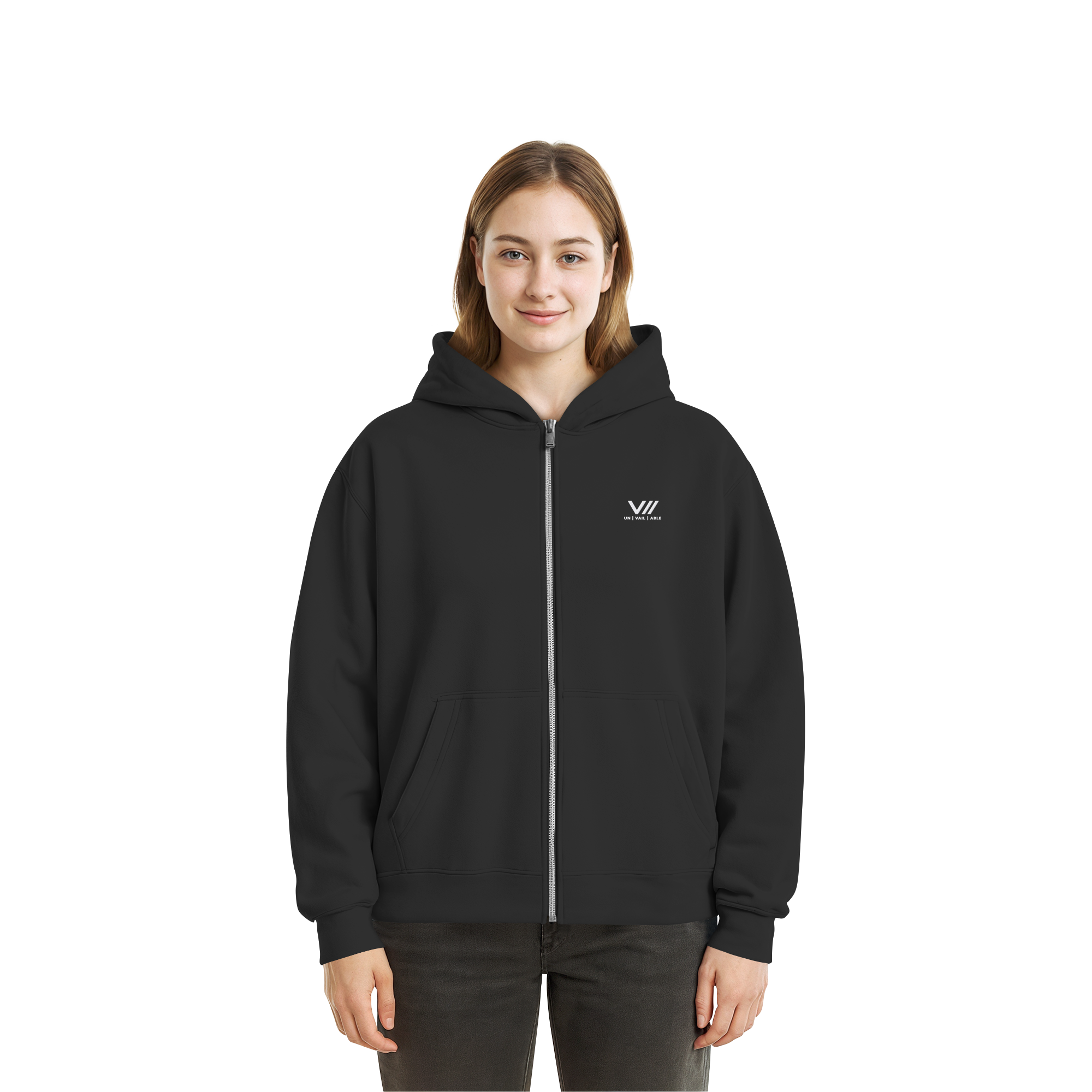 V// GETOUTHERE - Fluffy Boxcut Zipper