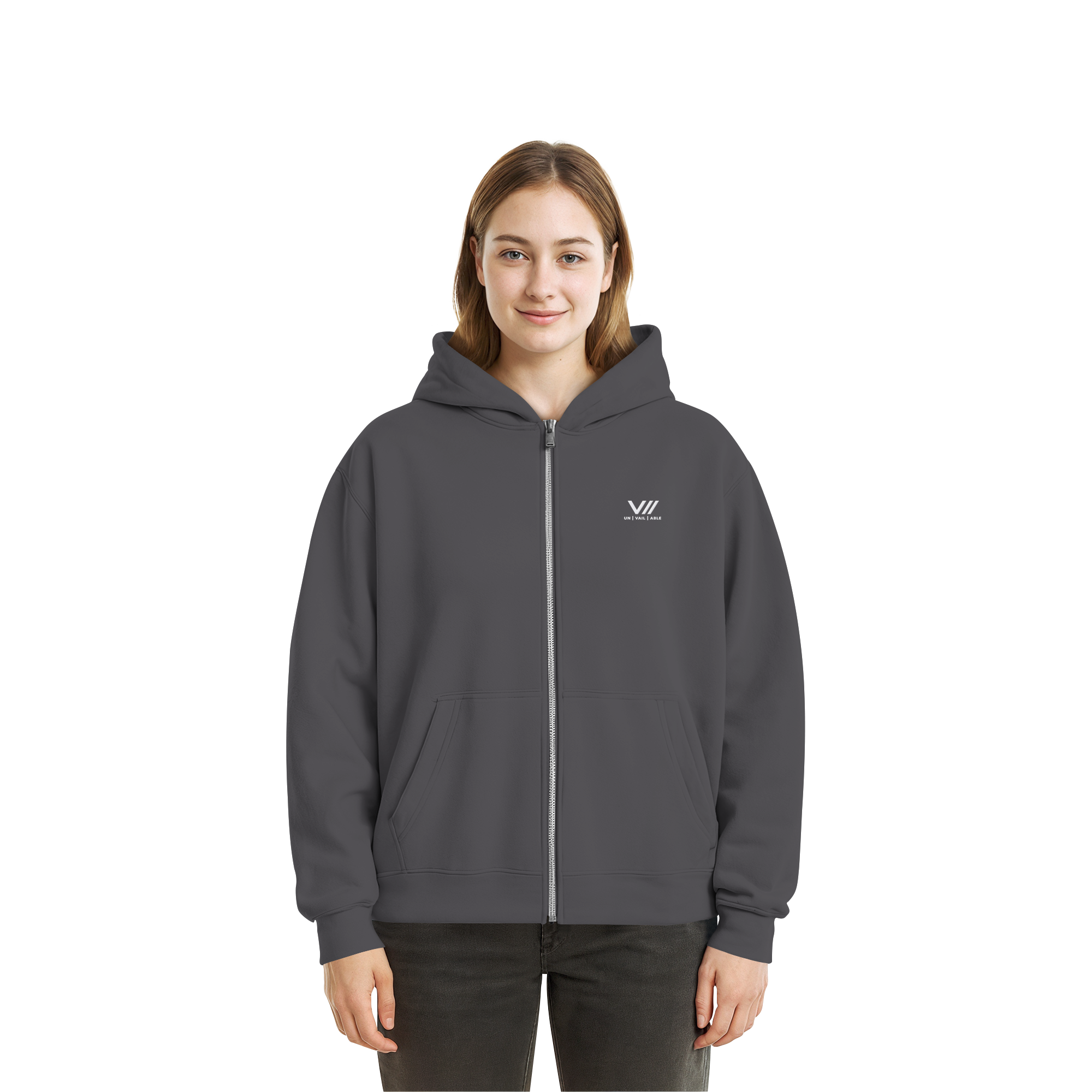 V// GETOUTHERE - Fluffy Boxcut Zipper