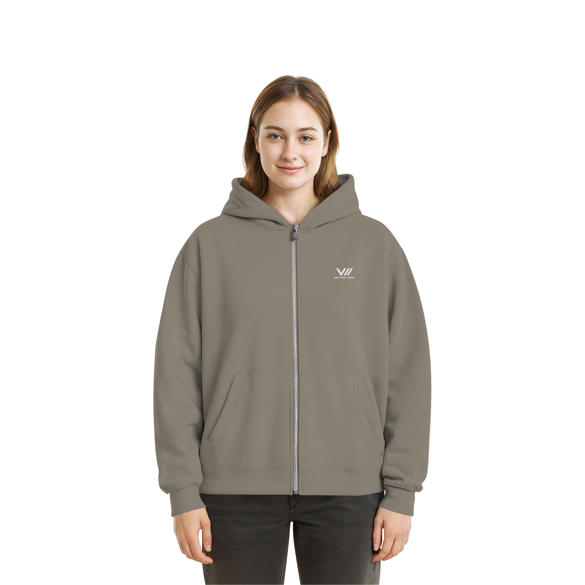 V// GETOUTHERE - Fluffy Boxcut Zipper