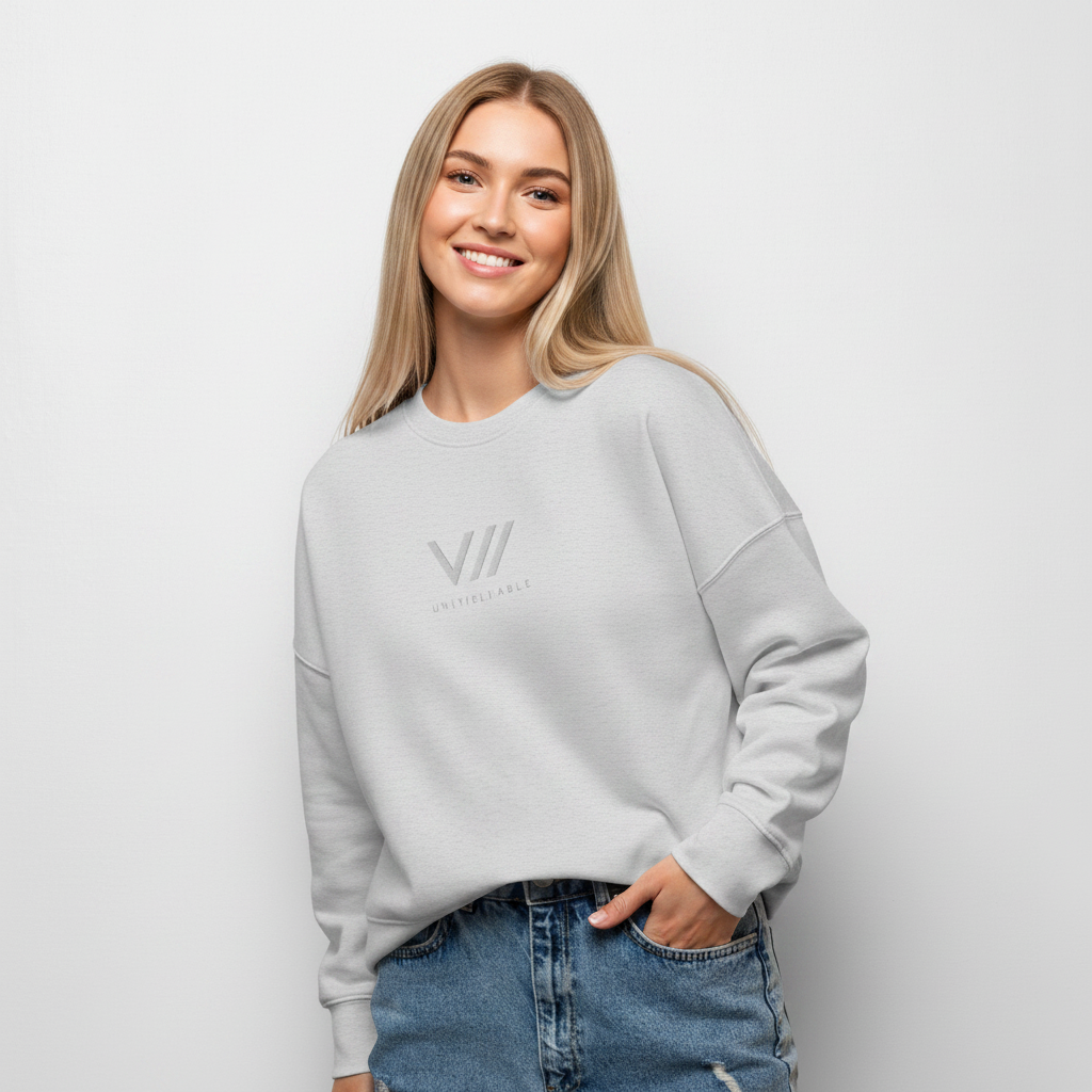 V// HEAVY Bio-Pullover - Woman - Logo big